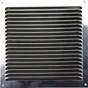 Grille d'aération acier inoxydable naturel, L.17 X L.17 Cm