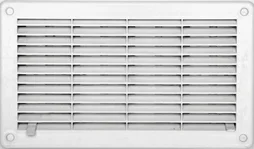 Grille d'aération abs naturel, L.14.6 x l.25 cm