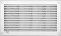 Grille d'aération abs naturel, L.14.6 x l.25 cm
