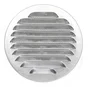 Grille d'aération aluminium naturel Diam.11 cm