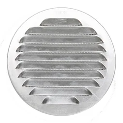 Grille d'aération aluminium naturel Diam.15 cm