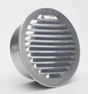 Grille d'aération aluminium naturel Diam.12.5 cm