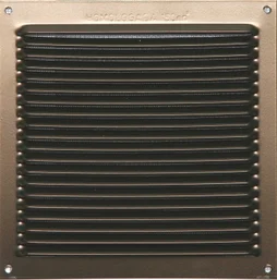 Grille d'aération aluminium laqué, L.17 X L.17 Cm