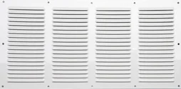 Grille d'aération aluminium laqué, L.20 X L.40 Cm