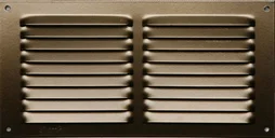 Grille d'aération aluminium laqué, L.10 X L.20 Cm