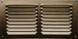 Grille d'aération aluminium laqué, L.10 X L.20 Cm