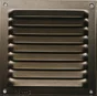 Grille d'aération aluminium laqué, L.10 X L.10 Cm