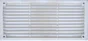 Grille d'aération abs naturel, L.8.6 X L.16.5 Cm