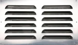 Grille d'aération aluminium naturel, L.30 X L.50 Cm