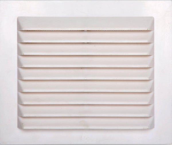 Grille d'aération abs naturel, L.15.5 x l.18.3 cm