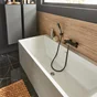 Mitigeur thermostatique de baignoire noir mat, SENSEA Neo
