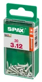 Lot De 30 Vis Acier Tête Cylindrique Bombée Spax, Diam.3 Mm X L.12 Mm