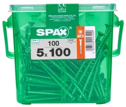 100 vis acier tête fraisée torx SPAX, Ø5 x L.100 mm