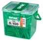 100 vis acier tête fraisée torx SPAX, Ø5 x L.100 mm