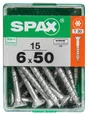 Lot De 15 Vis Acier Tête Autofraisée Plate Spax, Diam.6 Mm X L.50 Mm