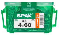 Lot De 300 Vis Acier Tête Fraisée Spax, Diam.4 Mm X L.60 Mm