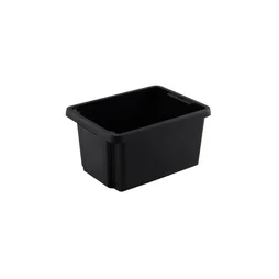Bac de rangement empilable superposable, 16 L noir