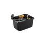 Bac de rangement empilable superposable, 16 L noir