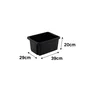 Bac de rangement empilable superposable, 16 L noir