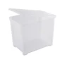 Bac de rangement polypropylène de 65 L, transparent