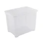 Bac de rangement polypropylène de 65 L, transparent