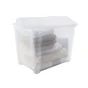 Bac de rangement polypropylène de 65 L, transparent
