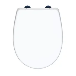 Abattant déclipsable frein de chute plastique thermodur Click & clean blanc