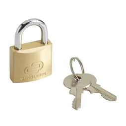 Cadenas à clé en laiton, STANDERS, L.30 mm