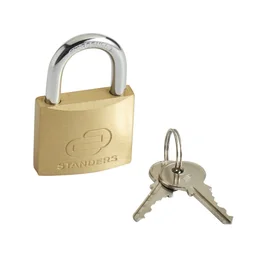Cadenas à clé en laiton, STANDERS, L.40 mm