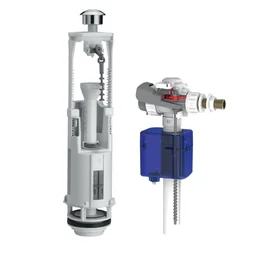 Chasse D'Eau Complète À Étrier À Double Poussoir Optima S/ Aquastop Siamp