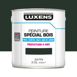 Peinture Bois Extérieur / Intérieur Vert Sapin Satin Luxens 2.5 L