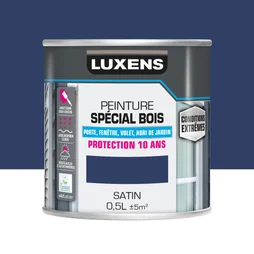 Peinture Bois Extérieur / Intérieur Satin Saphir 1 Luxens 0.5 L