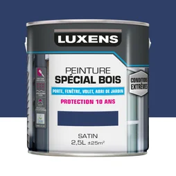 Peinture Bois Extérieur / Intérieur Satin Saphir 1 Luxens 2.5 L