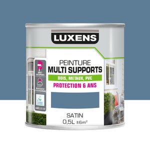 Peinture multimatériaux Extérieur Luxens Bleu Provence Satiné 0.5 L