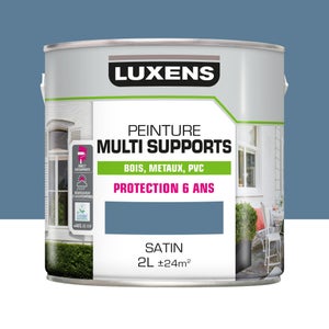 Peinture multimatériaux Extérieur Luxens Bleu Provence Satiné 2 L