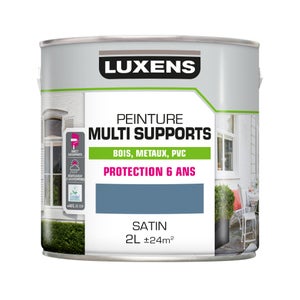 Peinture multimatériaux Extérieur Luxens Bleu Provence Satiné 2 L