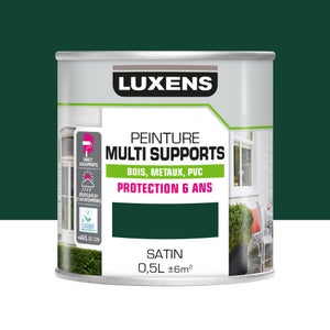 Peinture multimatériaux Extérieur Luxens Vert Mousse Satiné 0.5 L