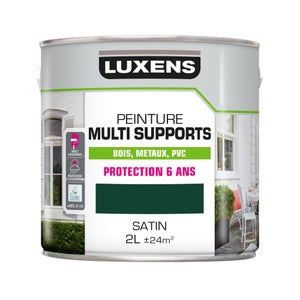 Peinture multimatériaux Extérieur Luxens Vert Mousse Satiné 2 L