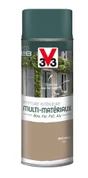 Peinture Aérosol Extérieur Multi-Matériaux V33, Beige Argile Satiné, 0.4 L