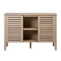 Meuble de salle de bains double vasque l.120 x H.78 x P.50 cm, chêne naturel, Talix