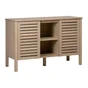 Meuble de salle de bains double vasque l.120 x H.78 x P.50 cm, chêne naturel, Talix