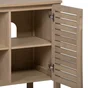 Meuble de salle de bains double vasque l.120 x H.78 x P.50 cm, chêne naturel, Talix