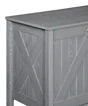 Meuble de salle de bains simple vasque l.85 x H.78 x P.50 cm, effet chêne grisé