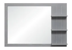 Miroir encadré l.85 x H.60 cm, effet chêne grisé, HOMESIGHT Seaside