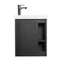 Meuble lave-mains L.40 x H.48 x P.22.5 cm, chêne carbone, Flynn