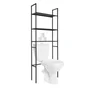 Etagère Pont wc et lave-linge, L.66 x H.180, noir, Meti