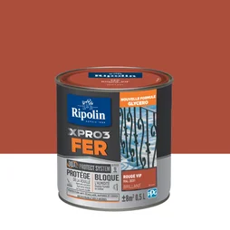 Peinture Fer Extérieur Xpro3 Ripolin Rouge Vif Brillant 0.5 L