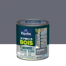 Peinture Bois Extérieur / Intérieur Xpro3 Ripolin, Gris Ardoise Satiné 0.5 L
