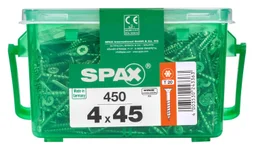 Lot De 450 Vis Acier Tête Fraisée Torx Spax, Diam.4 Mm X L.45 Mm