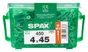 Lot De 450 Vis Acier Tête Fraisée Torx Spax, Diam.4 Mm X L.45 Mm